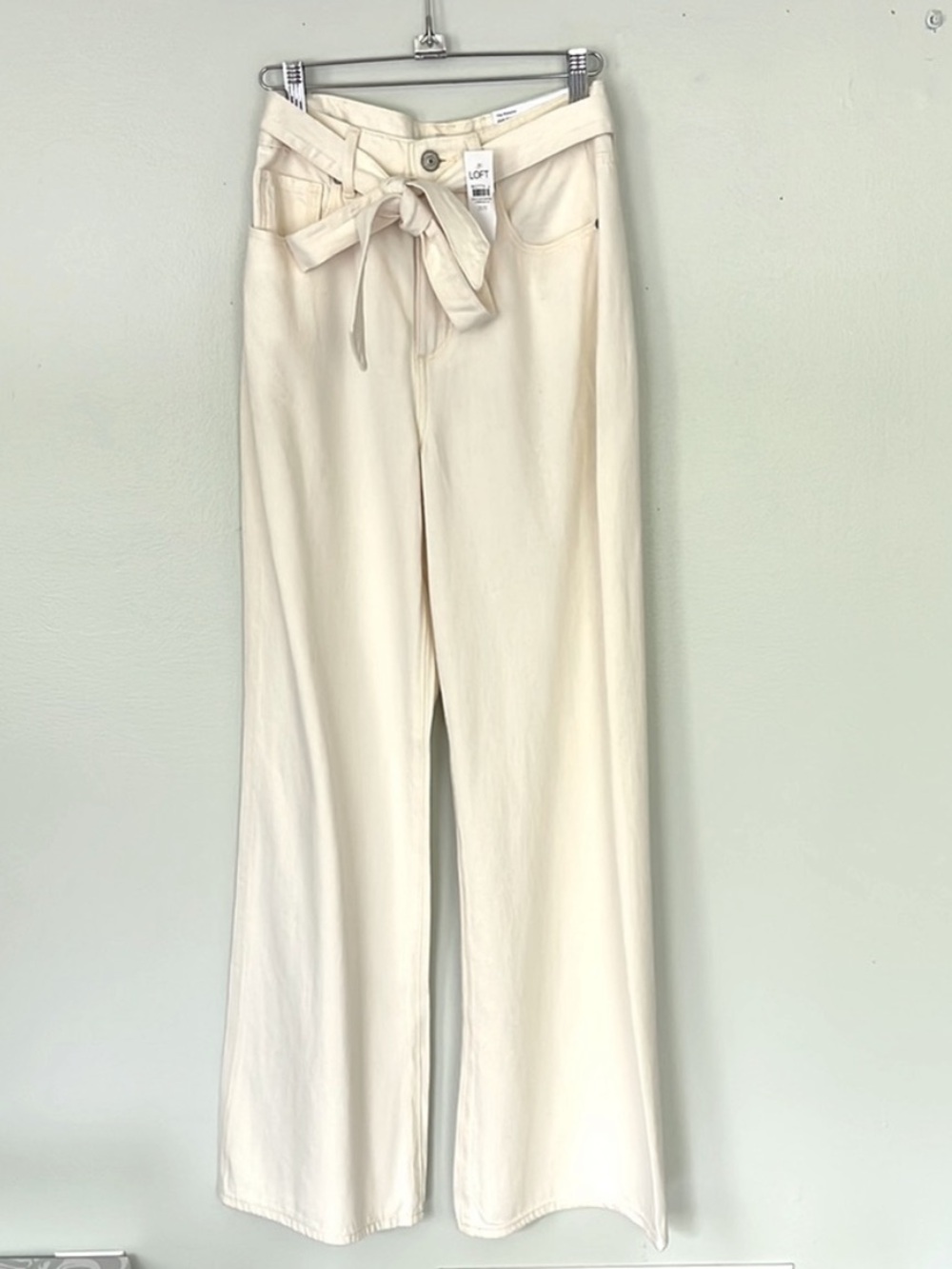 Loft High Rise Palazzo Jeans